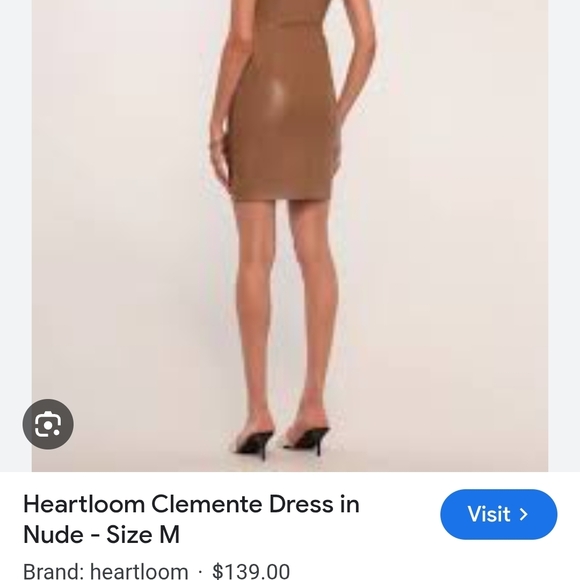 Heartloom One Shoulder Dress - Tan - Picture 2 of 9